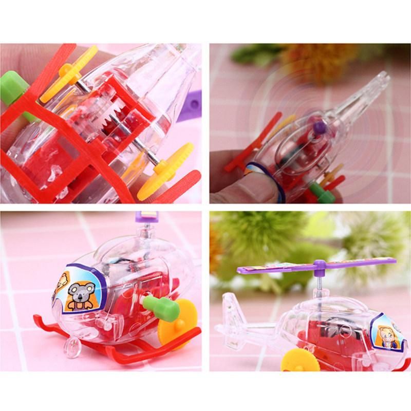 Transparent Mini Simulation Airplane Outdoor Wind Up-
