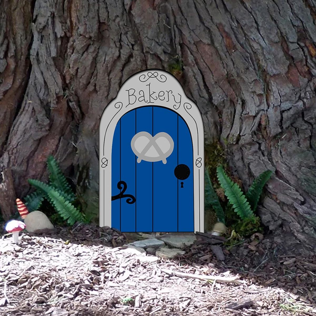 Miniature Fairy Door Fairy Door Craft Kit Christmas Door Decoration Door Blue