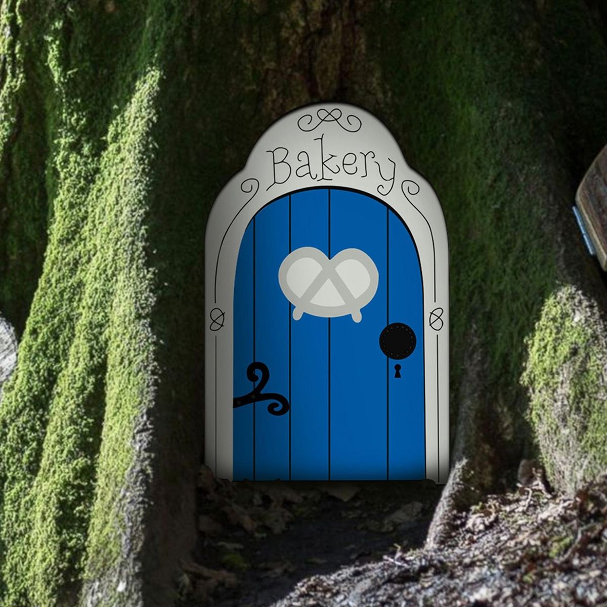 Miniature Fairy Door Fairy Door Craft Kit Christmas Door Decoration Door Blue