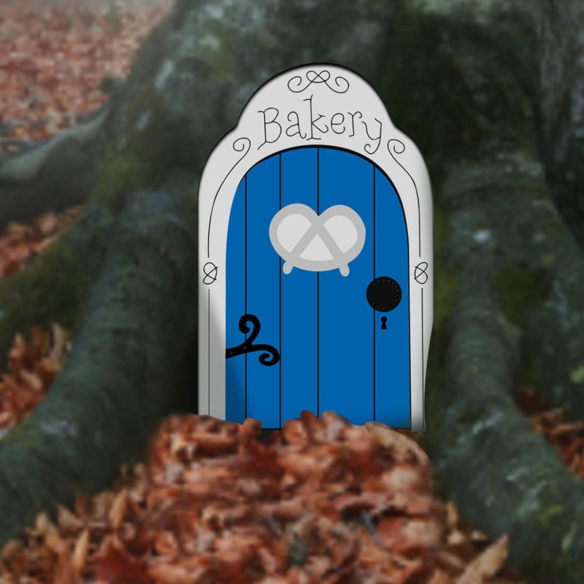 Miniature Fairy Door Fairy Door Craft Kit Christmas Door Decoration Door Blue