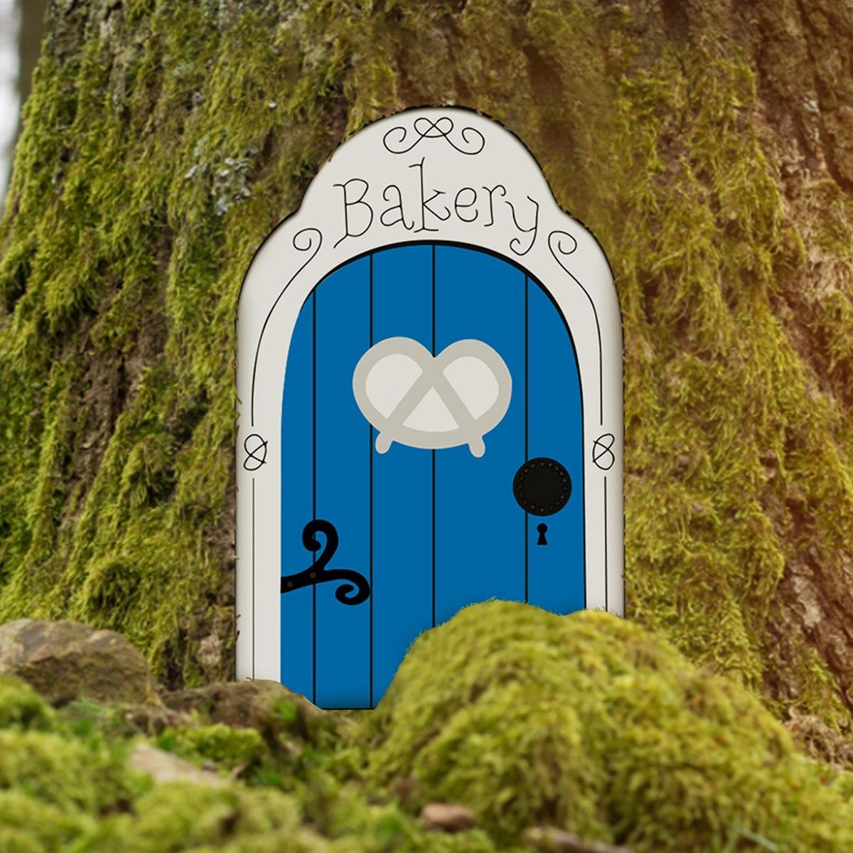 Miniature Fairy Door Fairy Door Craft Kit Christmas Door Decoration Door Blue