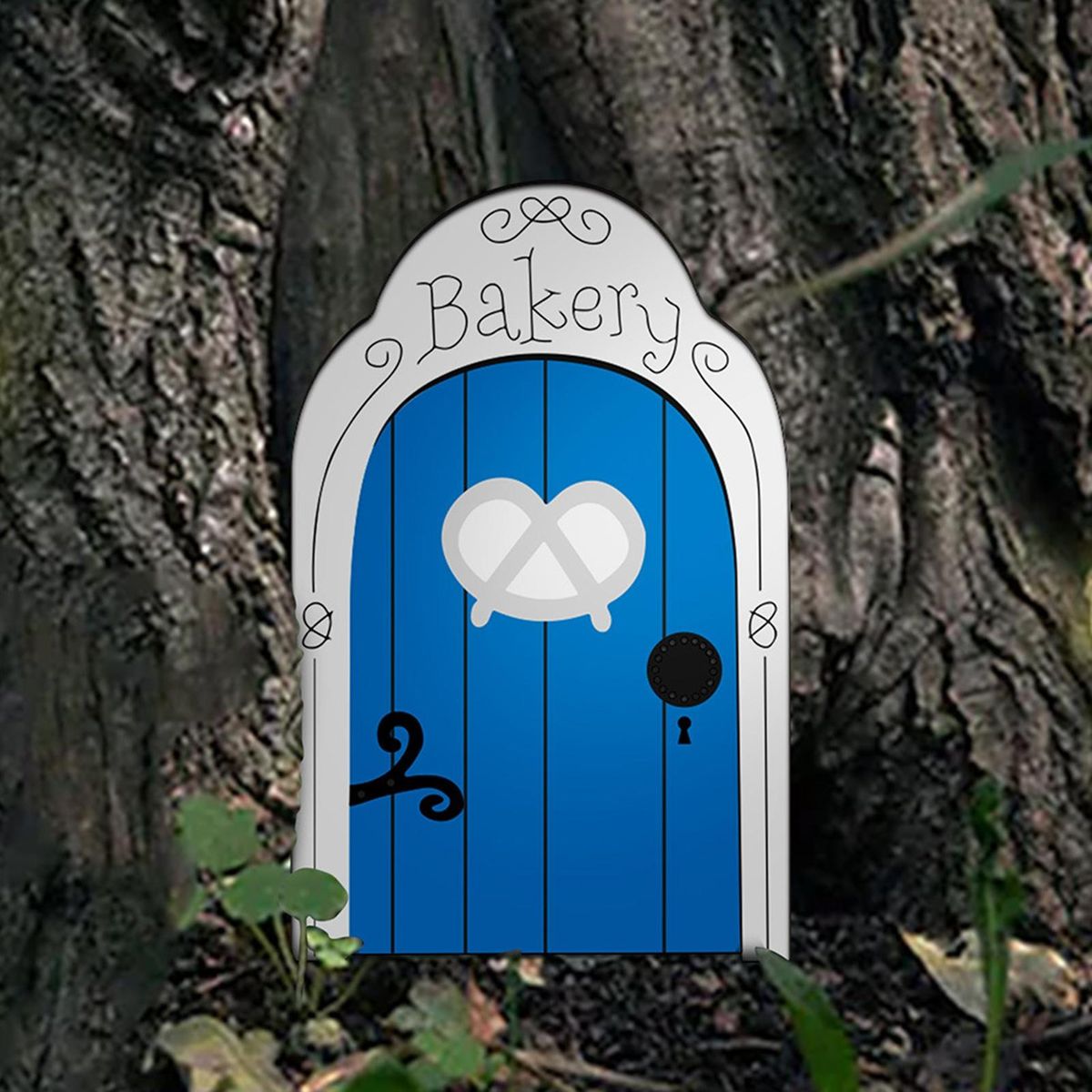 Miniature Fairy Door Fairy Door Craft Kit Christmas Door Decoration Door Blue