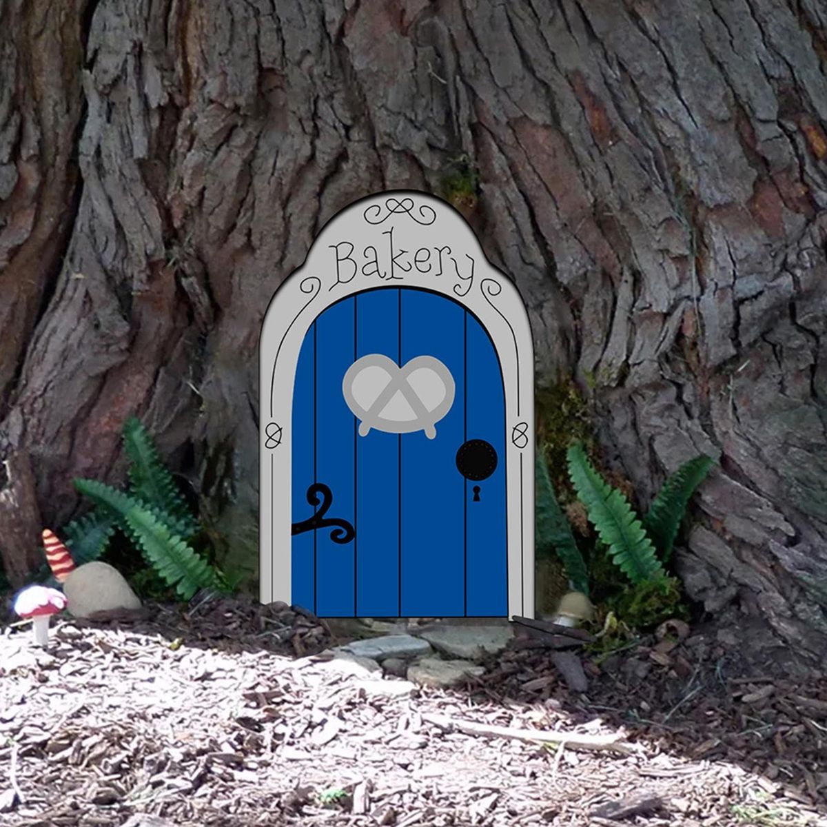 Miniature Fairy Door Fairy Door Craft Kit Christmas Door Decoration Door Blue