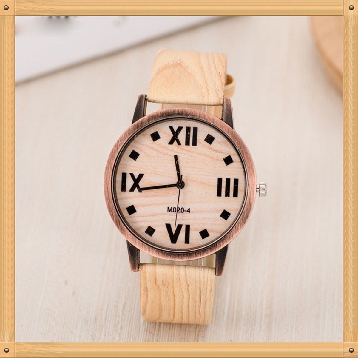 Men Fashion Business Roman Numerals Sports Clock Faux Leather Quartz Wrist Watch-Silver + White