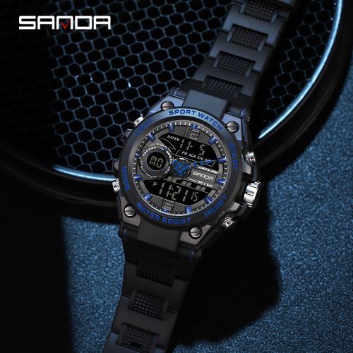 Men's Watches Sport Waterproof Wristwatch Man Shock Clock 6092