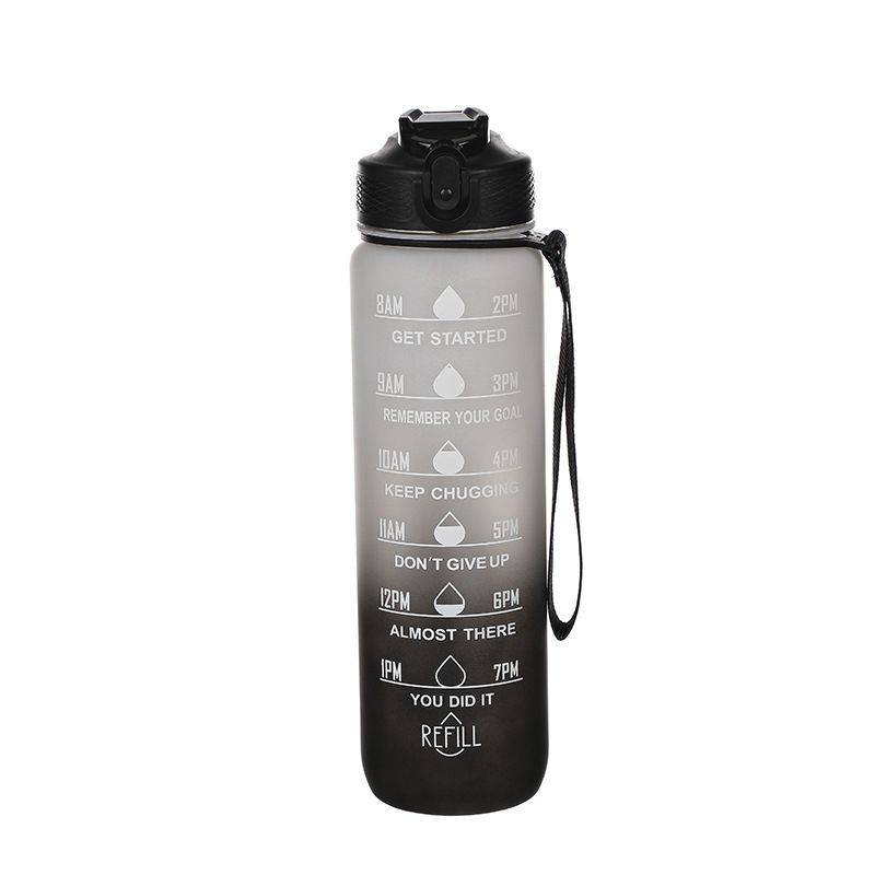 1Liter Water Bottle Motivational Sport Water Bottle Leakproof Drinking Bottles