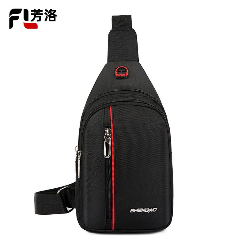 3 Layers Canvas Crossbody Chest / Shoulder Bag