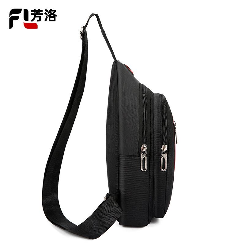 3 Layers Canvas Crossbody Chest / Shoulder Bag