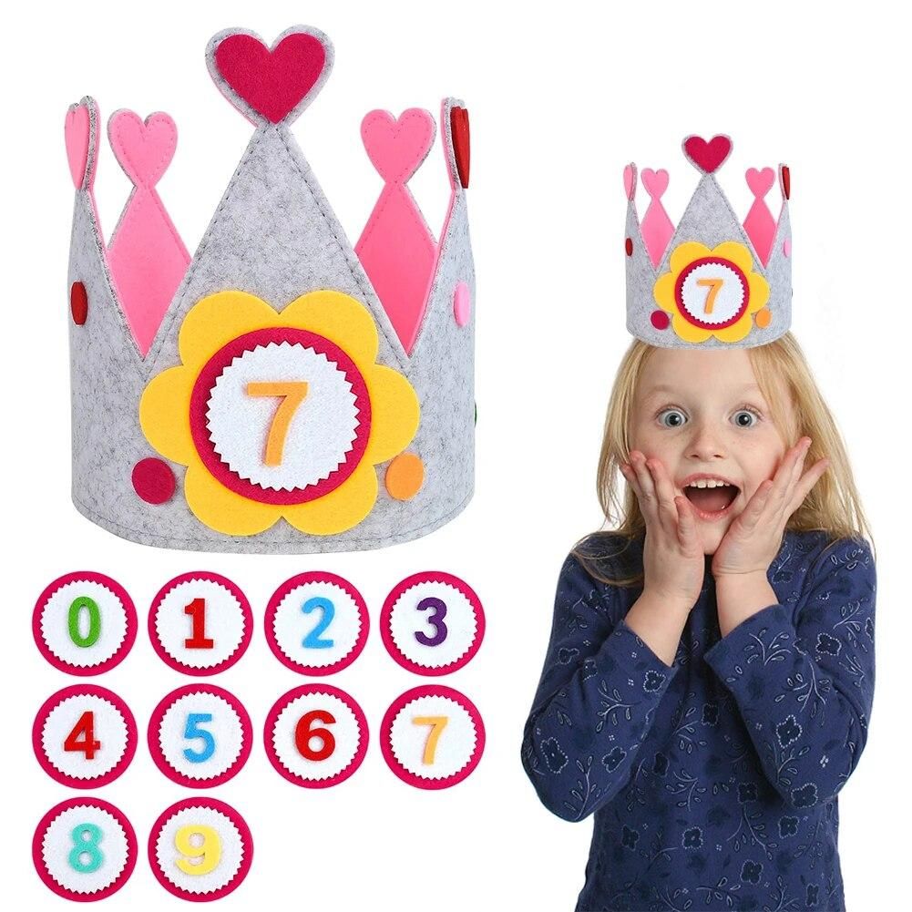Handmade Birthday Party Hat Durable Creative DIY Birthday Helmet Children Day Gift for Girls Boys Birthday Party Decor