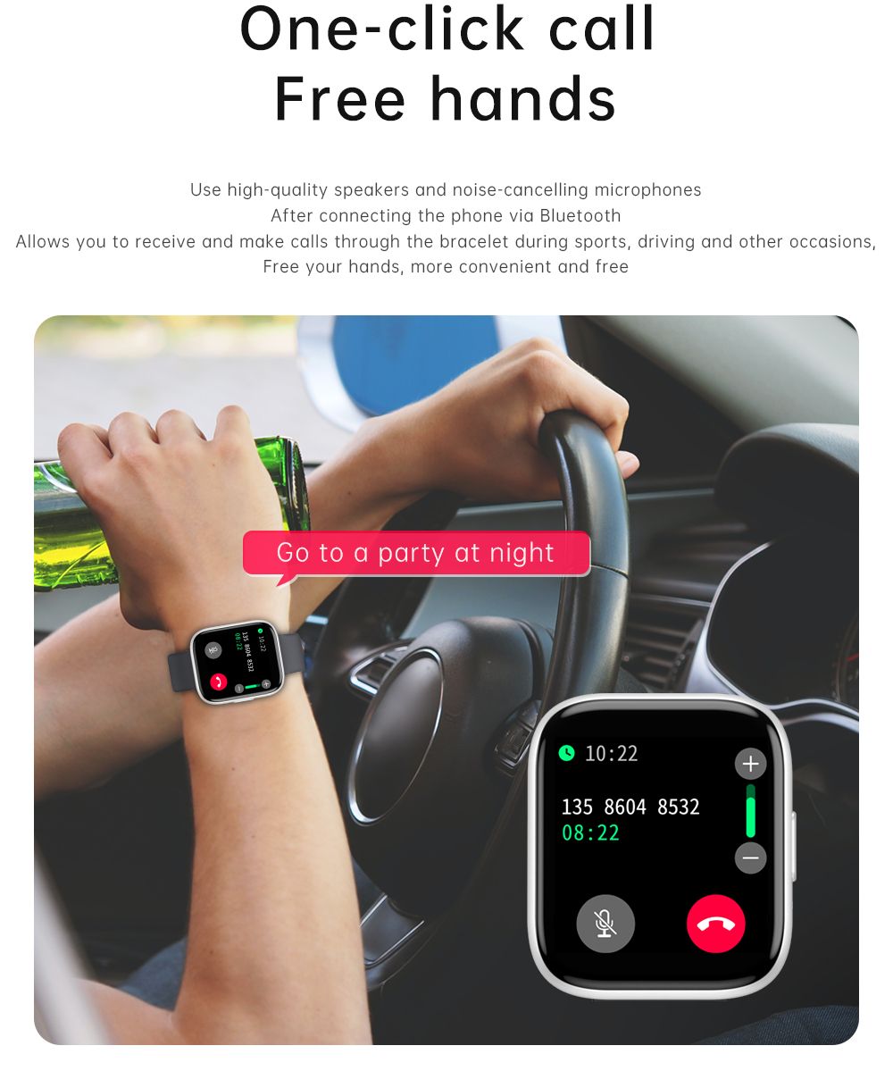 1.55inch IPS Color Screen Smart Watch IP67 Waterproof