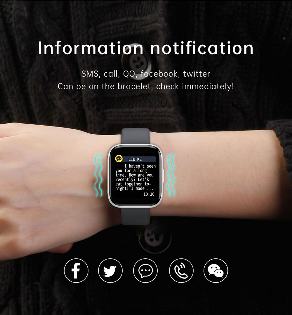 1.55inch IPS Color Screen Smart Watch IP67 Waterproof
