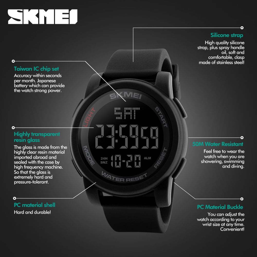 Men's Watches LED Digital Watch