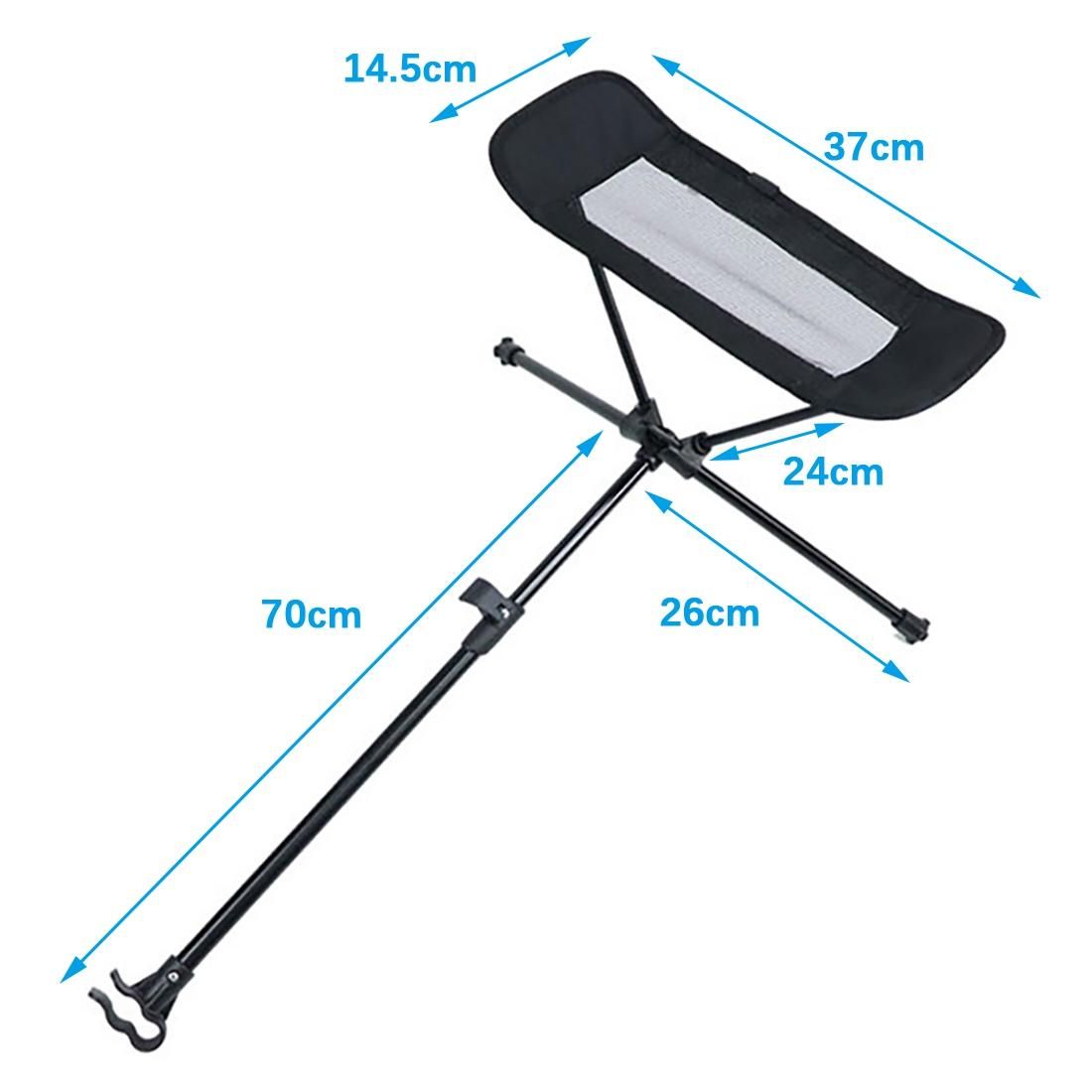 Collapsible Footstool for Outdoor Camping BBQ Beach Chair