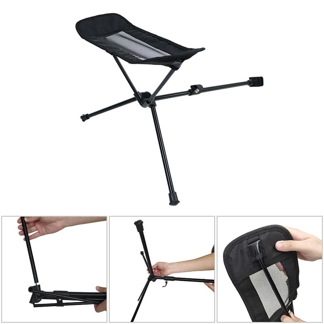 Collapsible Footstool for Outdoor Camping BBQ Beach Chair