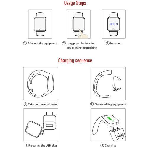 Wrist Smart Watch Sports Bands Bracelet Strap