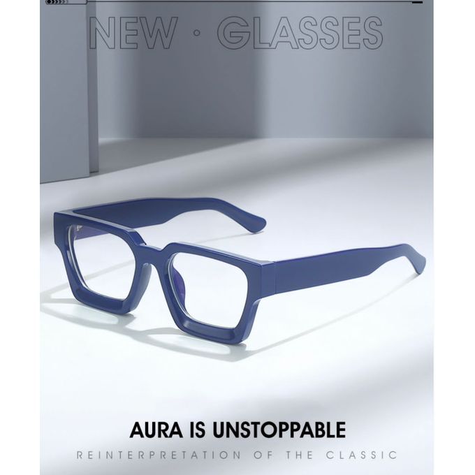 Retro Unisex Thick Frame Oval UV Protective Fashion Sunglass