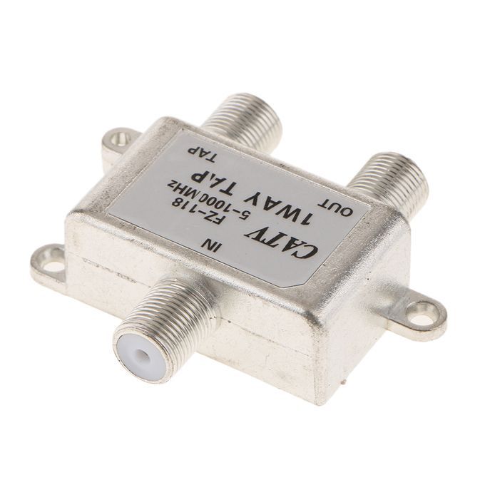 Universal 5Pcs 2Way TV Cable Coax Coaxial Splitter For Video VCR RF
