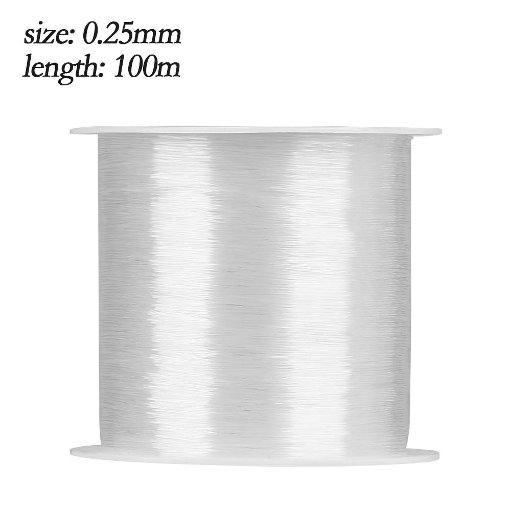 High Tensile Polyester Bait Elastic Thread Spool Sea Fishing Accessories Tackle Invisible Fishing Bait Line B-0.25mm -100m