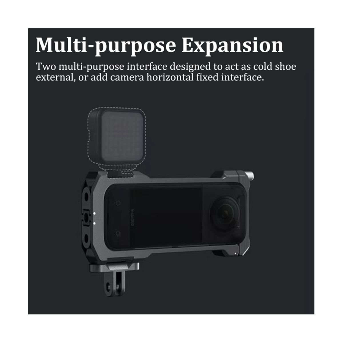 For Insta360 X3 Camera Case Metal Rabbit Cage Frame Cover