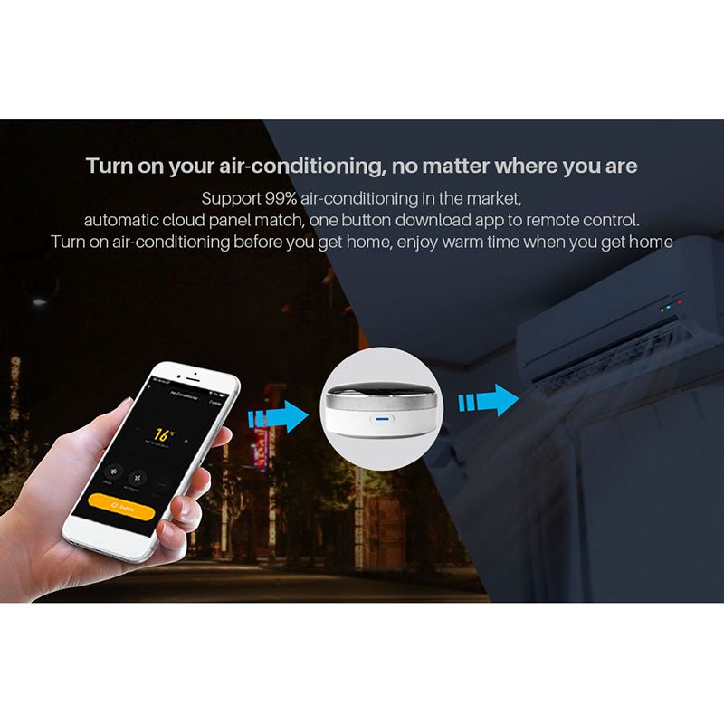 Tuya App Universal IR Smart Remote Controller WiFi+Infrared Home Control Hub 360 Degrees For Google Assistant Alexa Siri