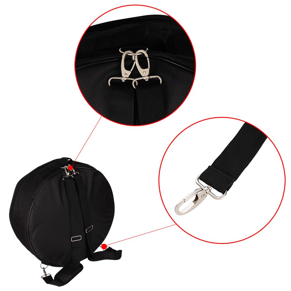 Durable 14 Inch Snare Drum Bag Backpack Case With Shoulder