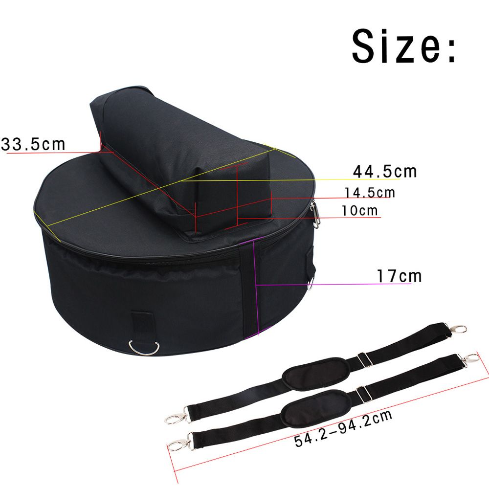 Durable 14 Inch Snare Drum Bag Backpack Case With Shoulder