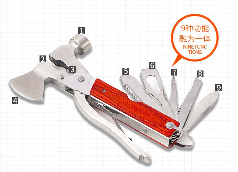 Multi-function Axe Portable Vehicle Tool Camping
