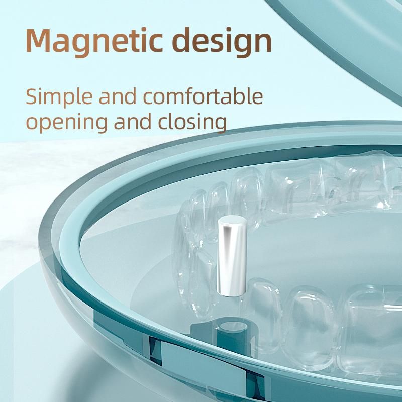 High Quality frosted Material Orthodontic Retainer Braces Storage Box Waterproof breathable Soaking Invisible Portable Belt Case