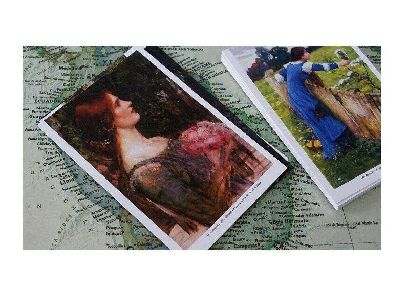 30 Pcs Set William Waterhouse Oil Painting Postcard INS