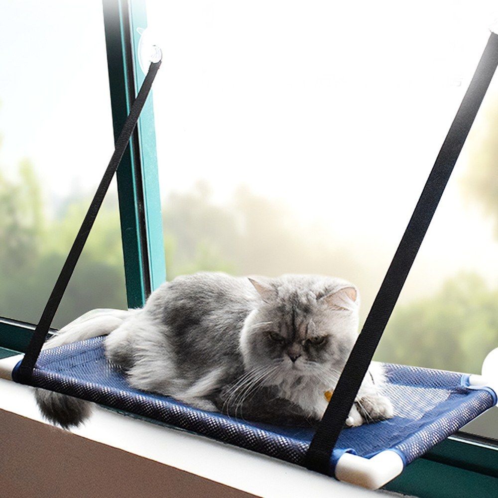 Cat Window Perch Hammock Bed Cooling Breathable Mesh Deck