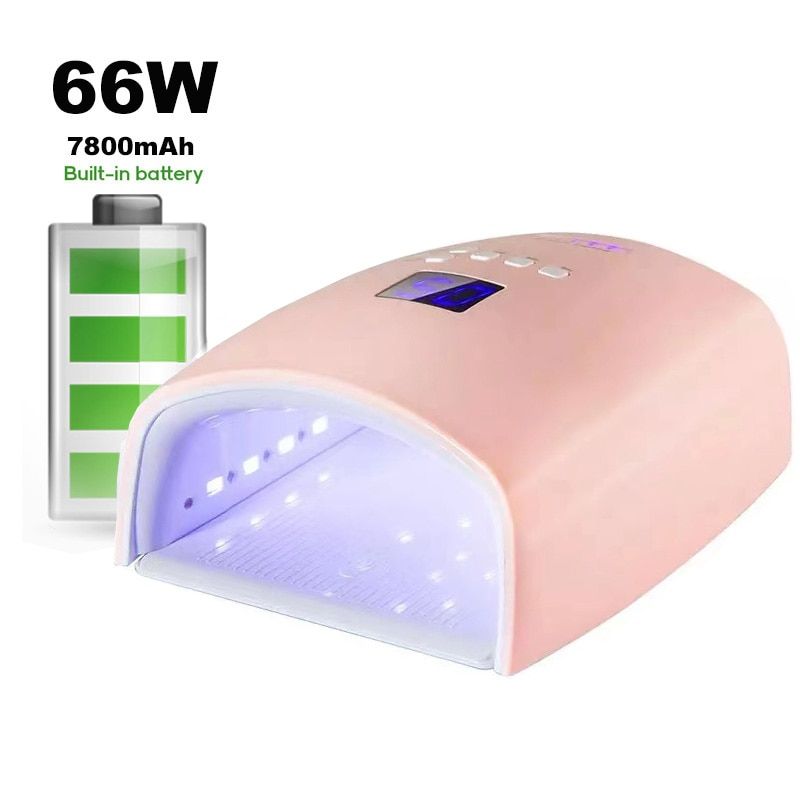Upgraded 66W Rechargeable Nail Lamp Sunuv S10  Polish Dryer