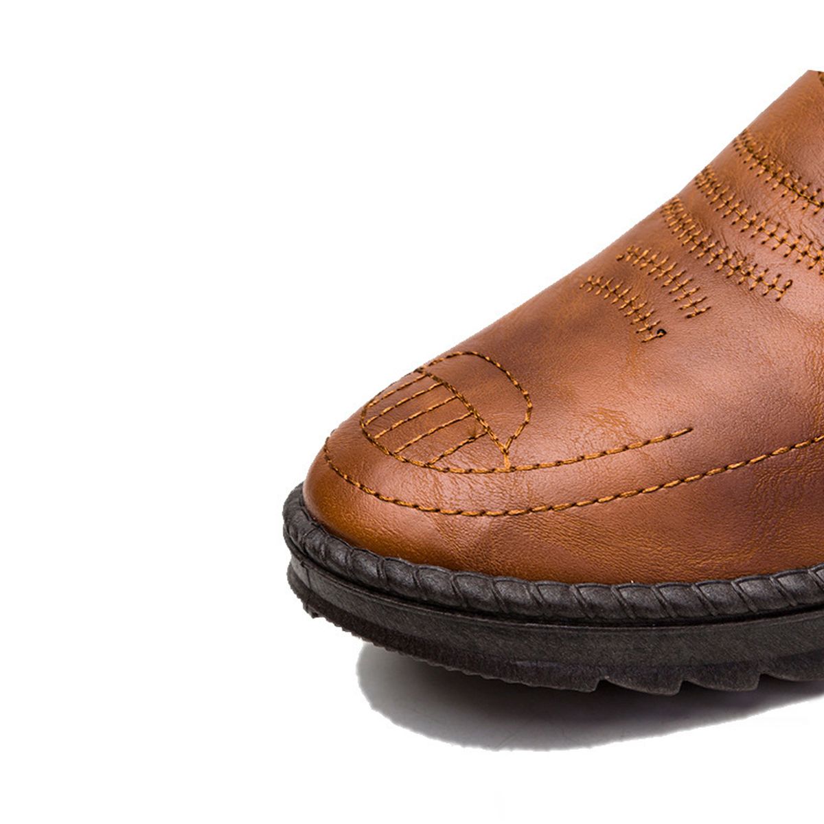 Men's Casual Shoes Soft Leather, Soft Sole, Breathable Shoes -Brown