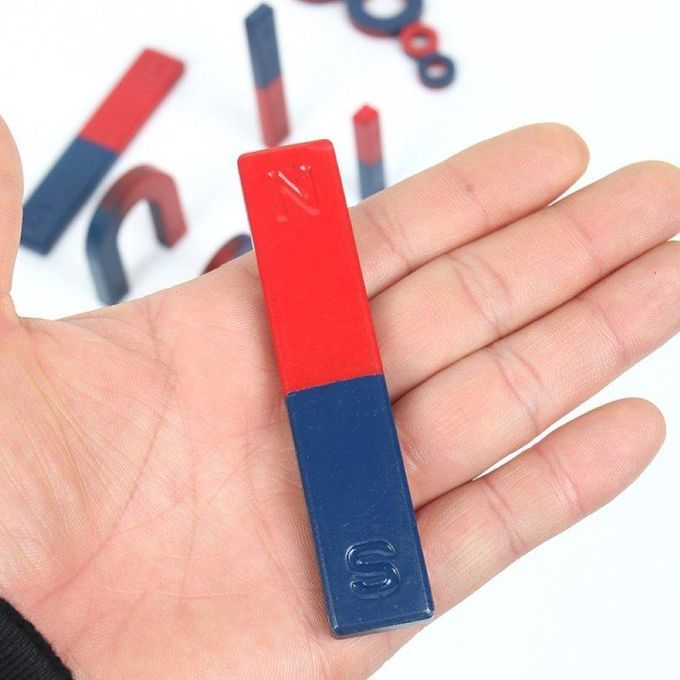 9Pcs Kid U/Bar/Ring Physics Science Experiment Magnet-