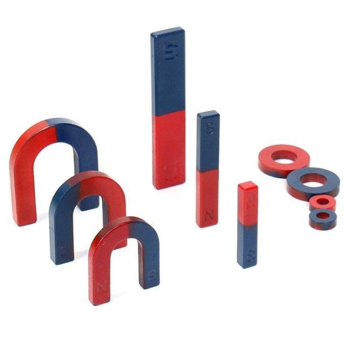 9Pcs Kid U/Bar/Ring Physics Science Experiment Magnet-