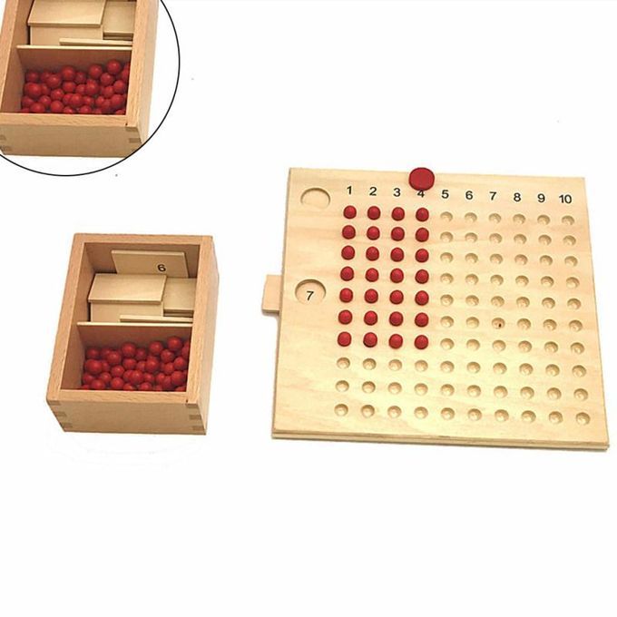 Montessori Multiplication Division Mathematics Wooden Board-
