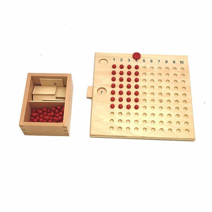 Montessori Multiplication Division Mathematics Wooden Board-