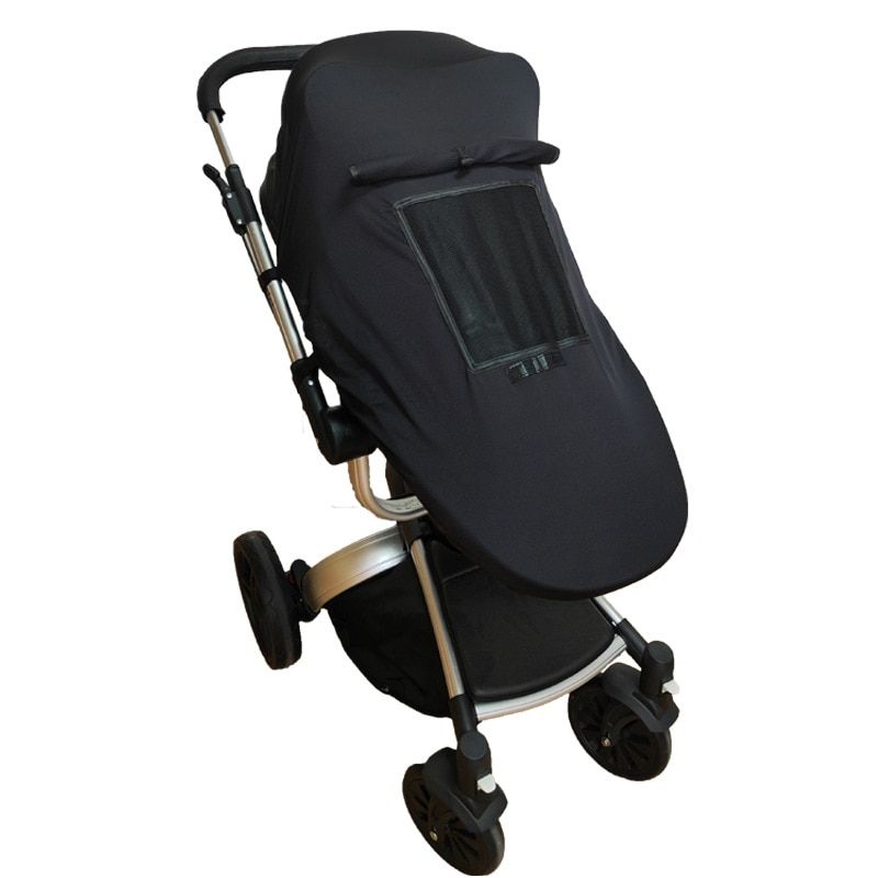 Pare-soleil Anti-uv Pour Poussette De Bebe, Protection Contre Les Rayons Du Soleil UV UVB, Auvent De Voiture, Filet Anti-moustiques En Maille, Accessoire De Protection Contre La Pluie Sun Cover Black C