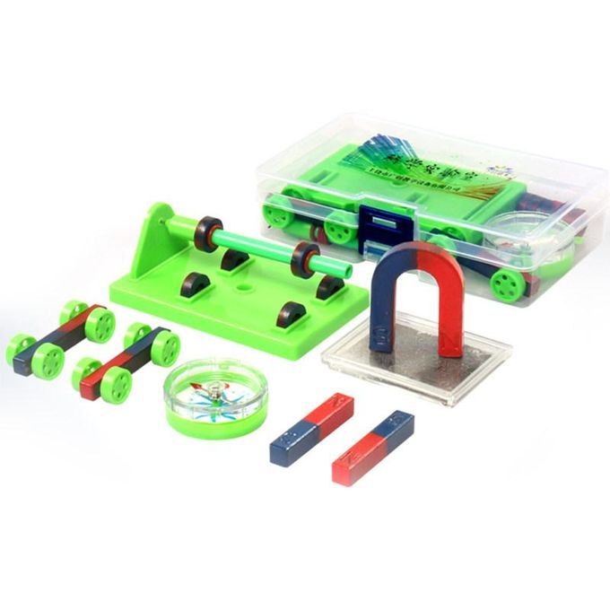 DIY Bar Ring Horseshoe Compass Magnets Set Science-