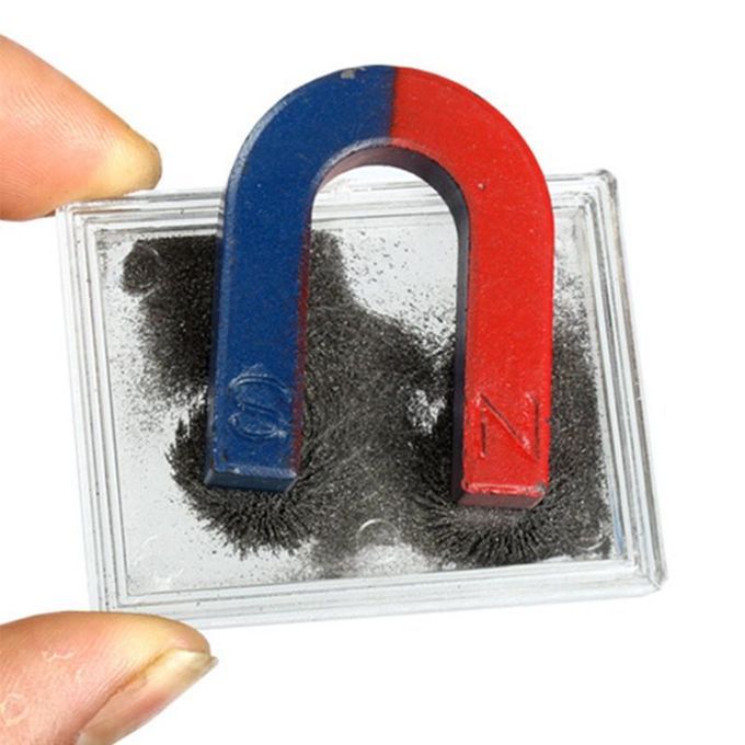 DIY Bar Ring Horseshoe Compass Magnets Set Science-