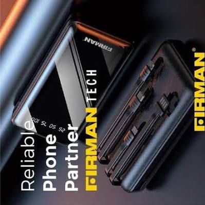 MAH15000 FIRMAN SUMEC BRAND POWER BANK: Inbuilt Torch Light