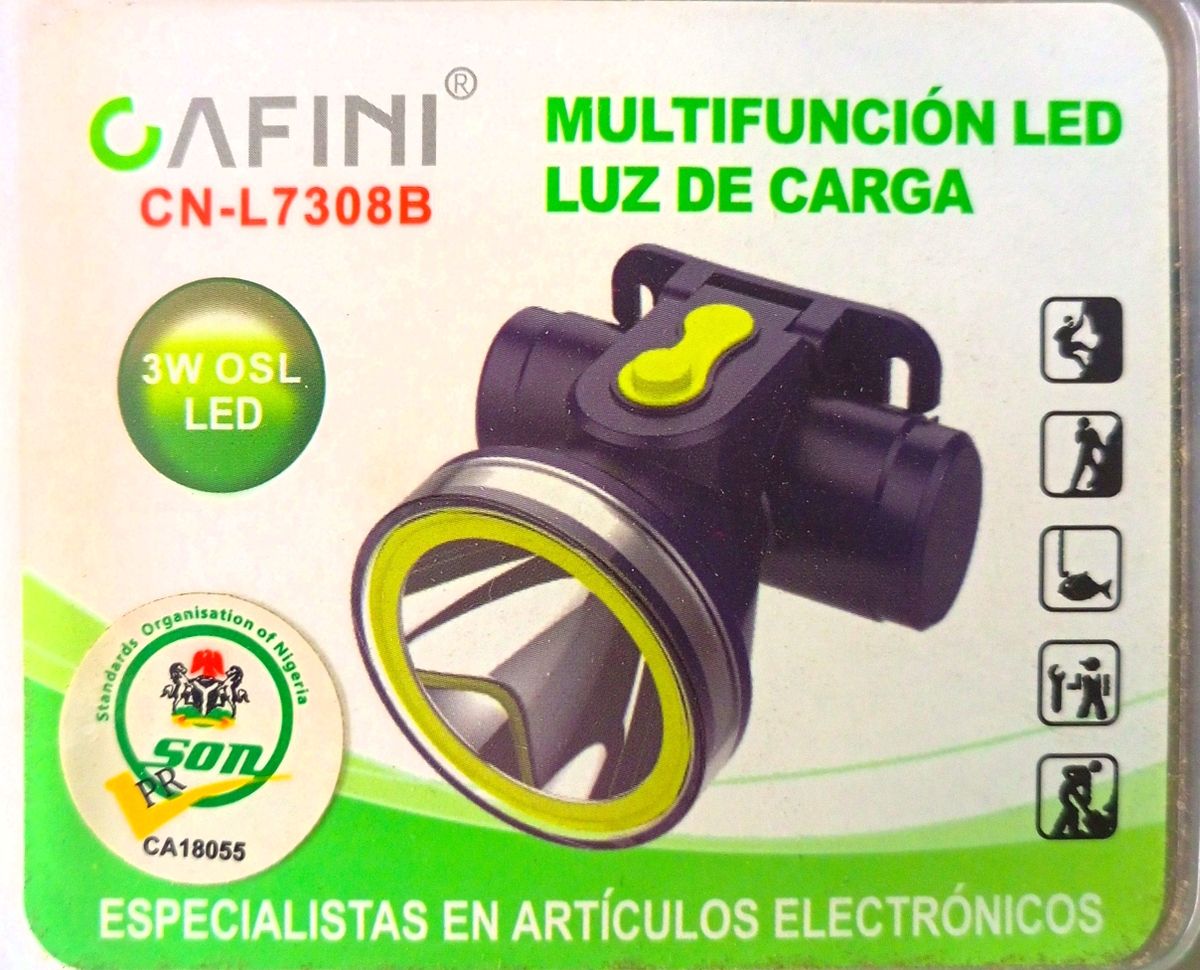 RECHARGEABLE HEAD LAMP BLACK