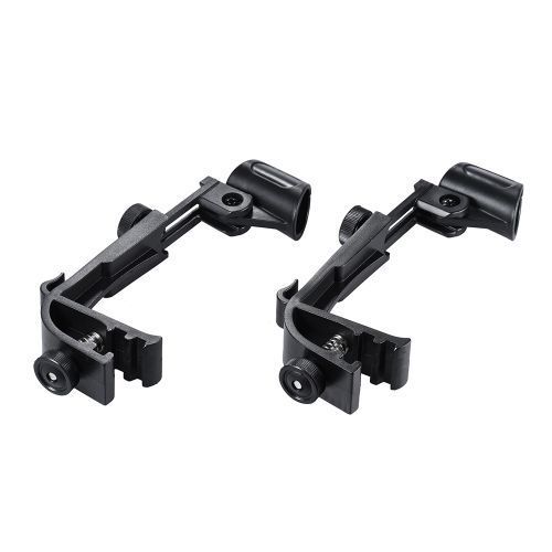 2pcs Drum Microphone Holder Clamp Clip On Drum Rim