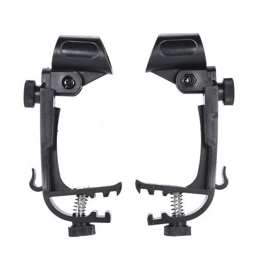 2pcs Drum Microphone Holder Clamp Clip On Drum Rim