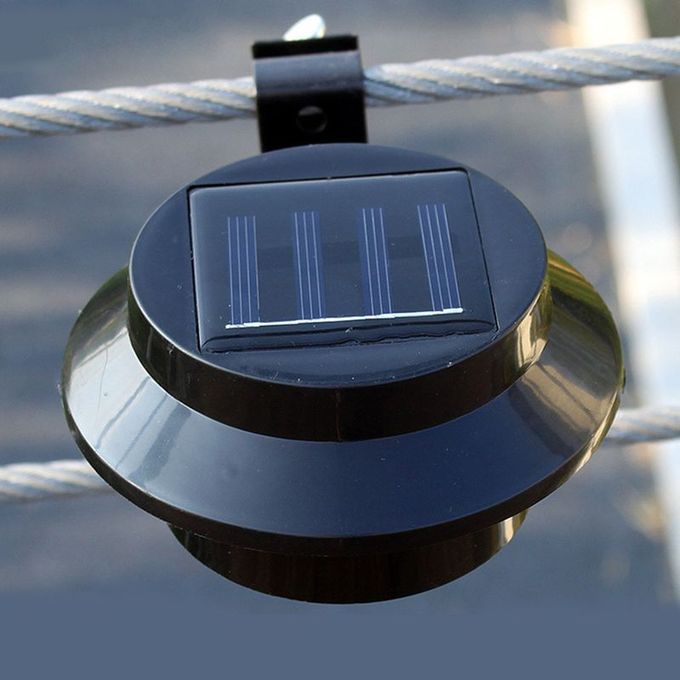 Garden Outdoor Fence Post Wall Shed Step Lights Solar Powered Led