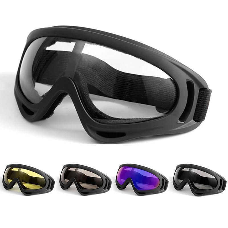 2PCS Outdoor bike riding glasses Retro ski motorcycle mask goggles