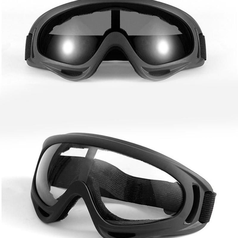 2PCS Outdoor bike riding glasses Retro ski motorcycle mask goggles