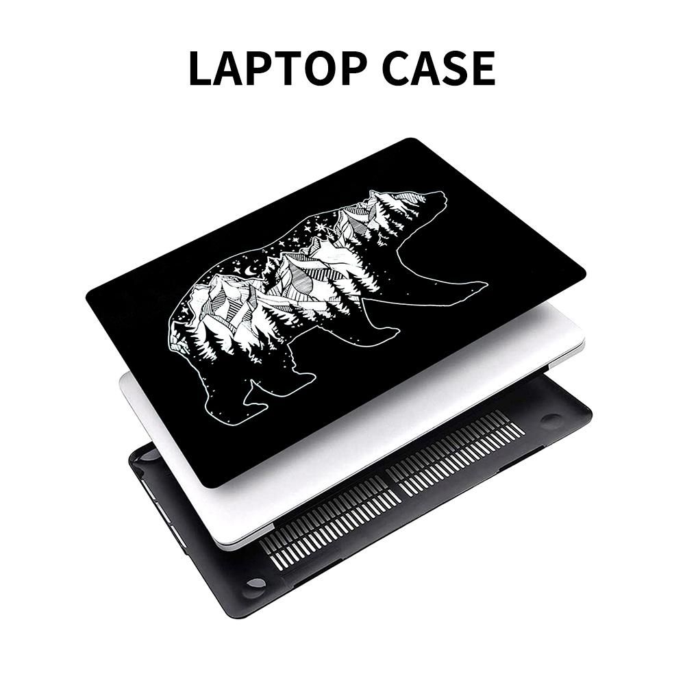 Laptop Case Protective Cover Snap on Case Compatible with Macbook Pro 13.3''/13'' with Touch Bar(2016-2019) Bear with Views1