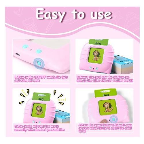 Kids Rechargeable Reading & Talking Flash Cards For Children