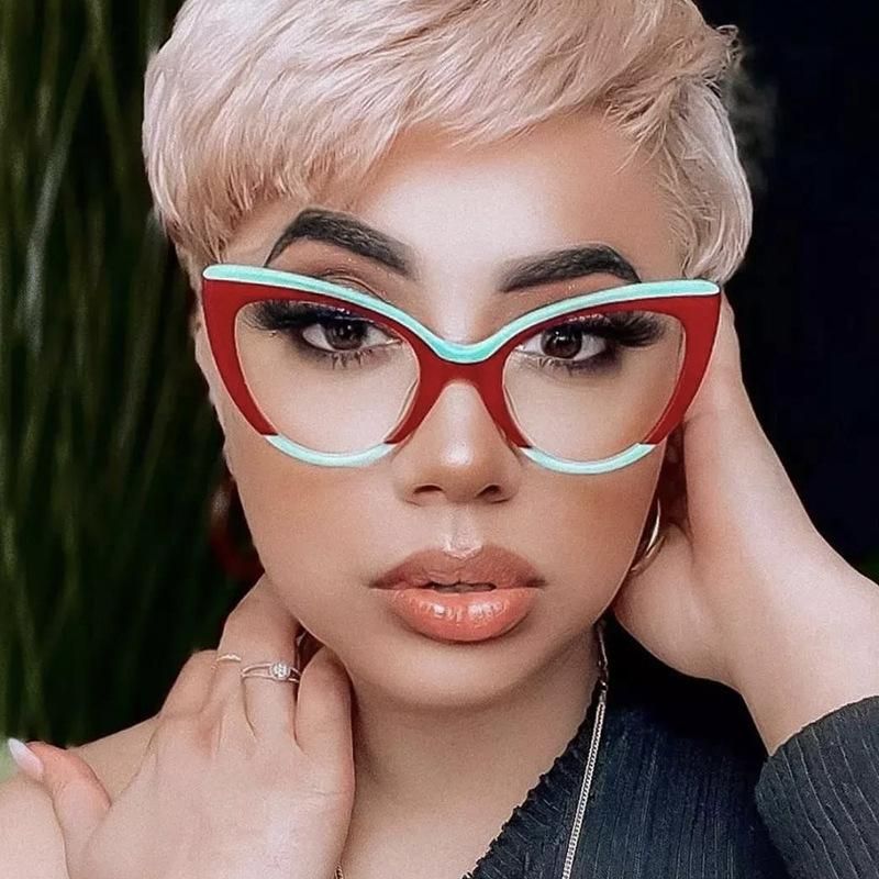 Classic Retro Ladies Anti Blue Cat Eye Glasses