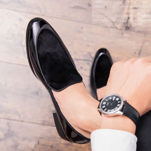Mens Dress Italian Office Leather ALL PURPOSE Luxury Shoes-Black